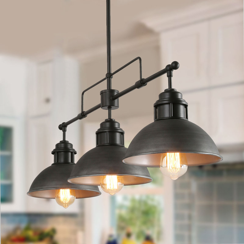 Gracie Oaks Renner 3 Light Silver Pendant Reviews Wayfair